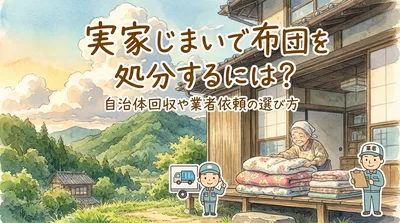 実家じまいで布団を処分するには？自治体回収や業者依頼の選び方