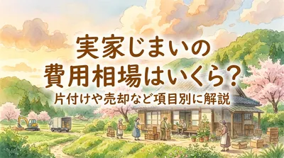 実家じまいの費用相場はいくら？片付けや売却など項目別に解説