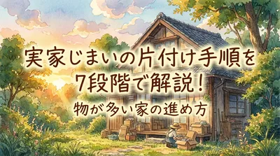 実家じまいの片付け手順を7段階で解説！物が多い家の進め方