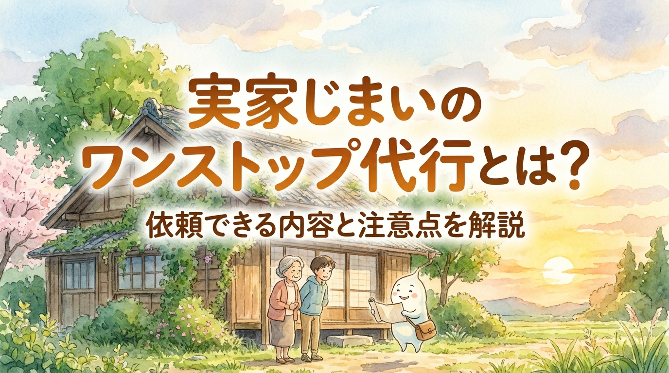 実家じまいのワンストップ代行とは?依頼できる内容と注意点を解説