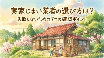 実家じまい業者の選び方は？失敗しないための7つの確認ポイント