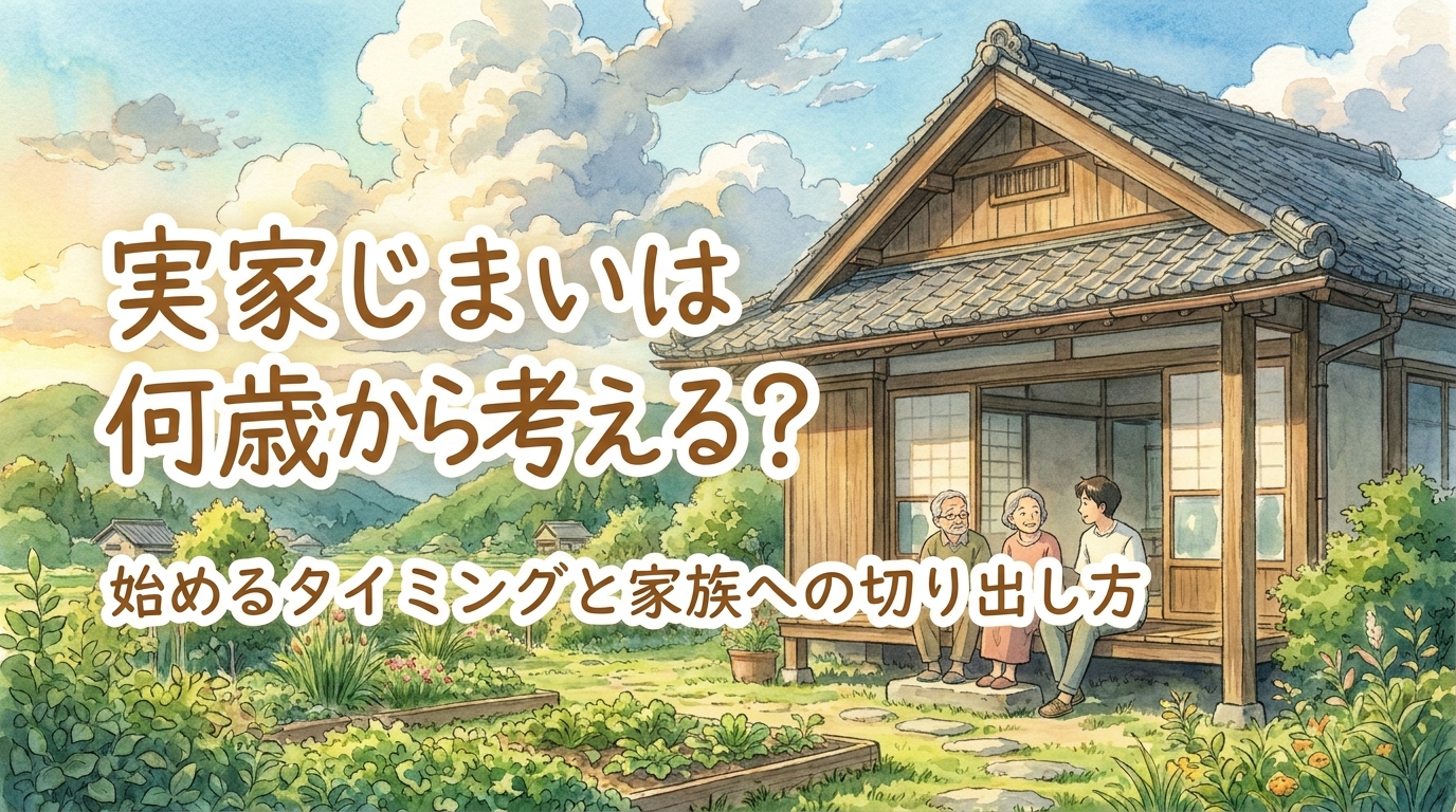 実家じまいは何歳から考える？始めるタイミングと家族への切り出し方