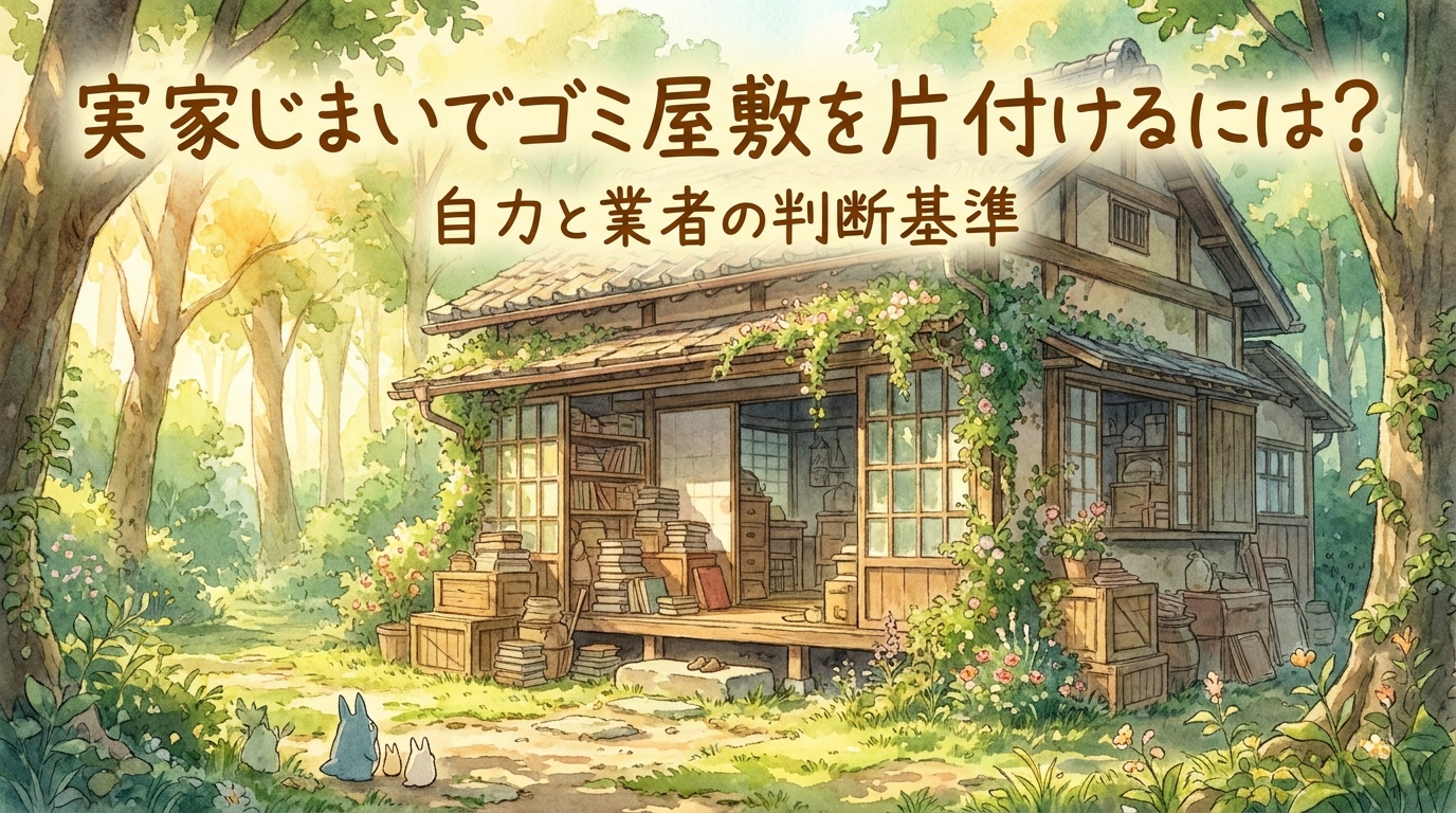 実家じまいでゴミ屋敷を片付けるには?自力と業者の判断基準