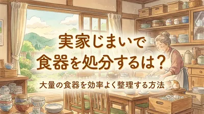 実家じまいで食器を処分するには？大量の食器を効率よく整理する方法