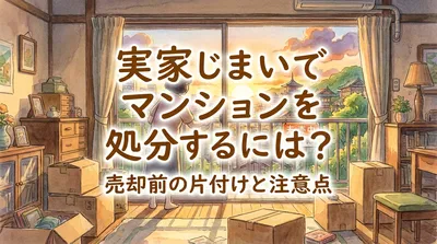 実家じまいでマンションを処分するには？売却前の片付けと注意点